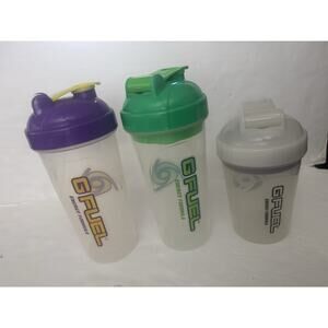 Lot Of 3 G Fuel Shaker Cups Purple White Green
